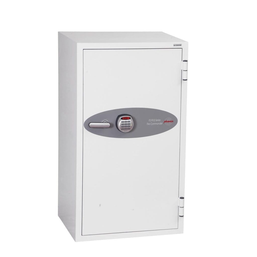 Fire resistant safe with LED electronic keypad and digital lock display