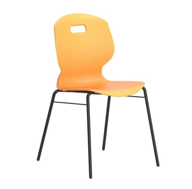 Arc 4 Leg Chair with brace and polypropylene seat