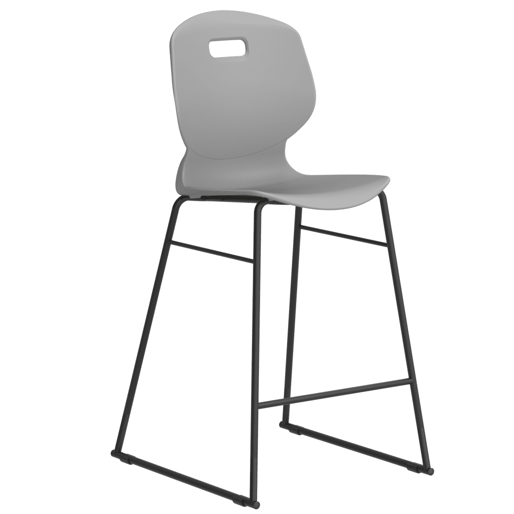 Arc High Chair with polypropylene seat in educational setting
