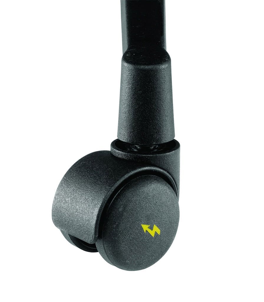 Individual anti-static 11mm black castor for office chairs