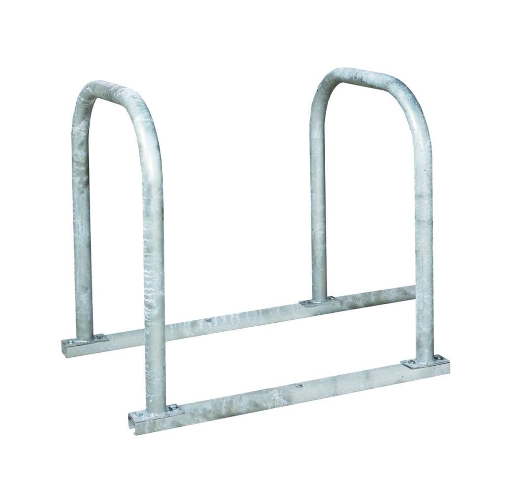 Sheffield bike rack with 2 loops – 930mm width, compact cycle storage