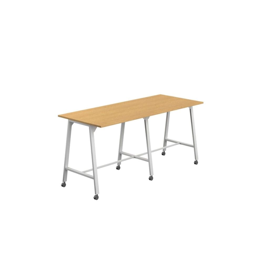 Titan Mobile High Maker Table with tall frame, hard-wearing top, and castors for STEAM learning
