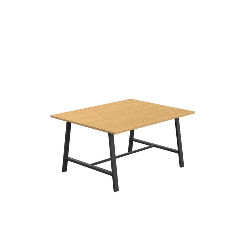 740mm high rectangular STEAM education table with hard-wearing top and collaborative layout
