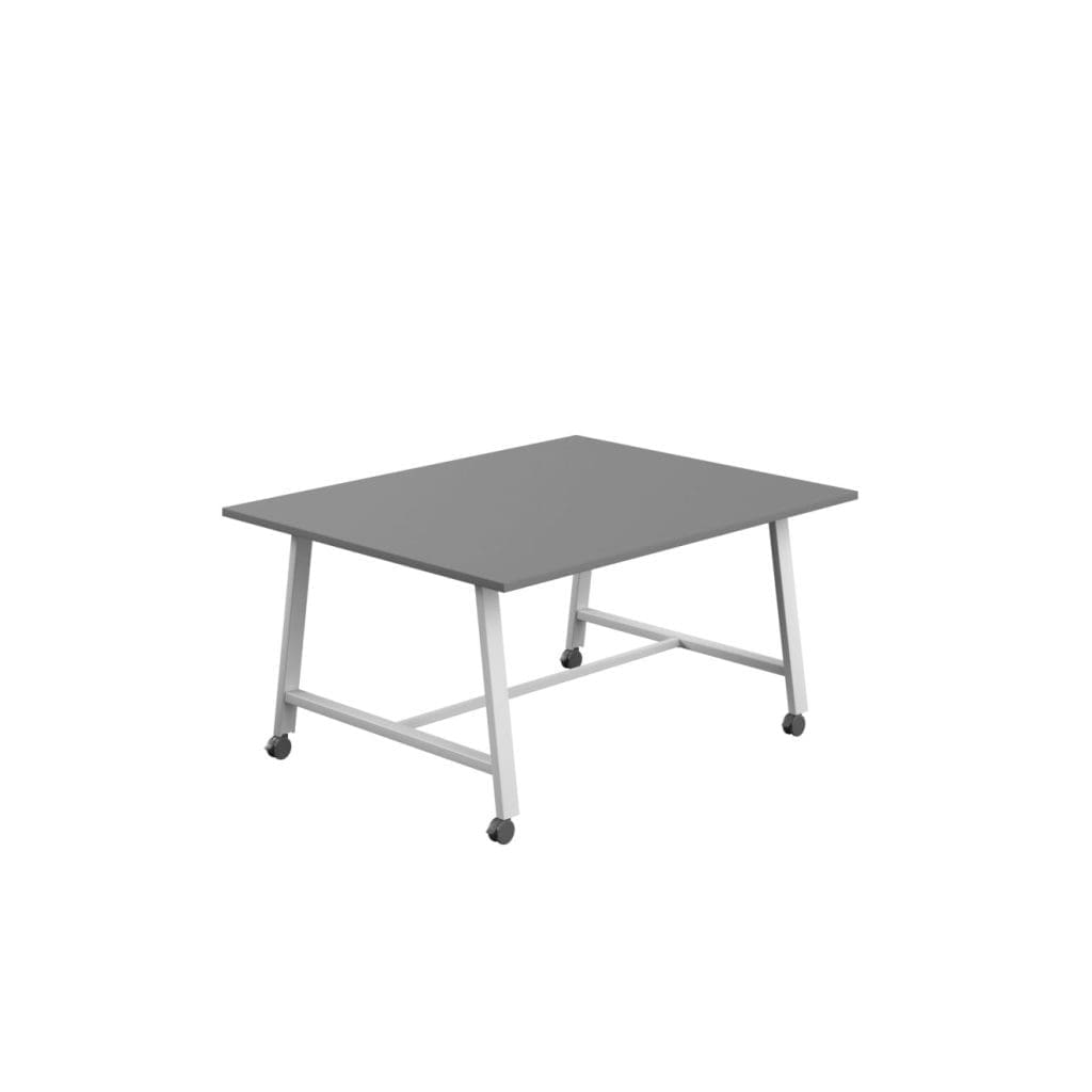 Titan Mobile Low Maker Table with hard-wearing top and smooth castors for STEAM classrooms