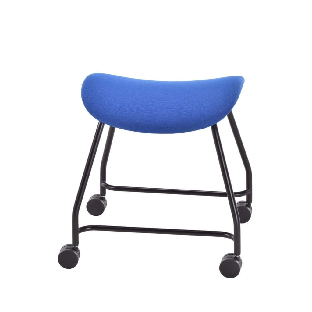 Titan Spin Stool with contoured seat for collaborative classroom and breakout room use