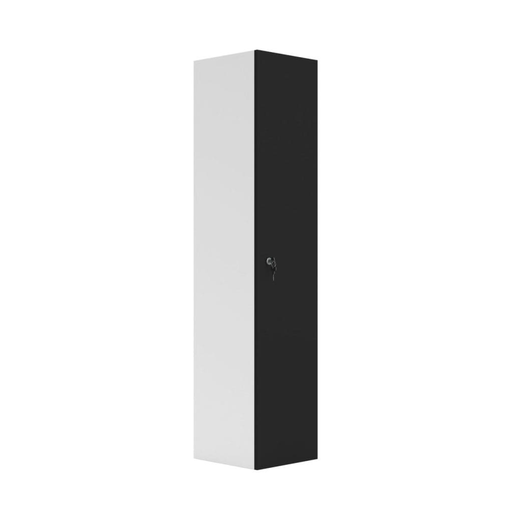 Single door wooden locker with cam lock and stylish finish