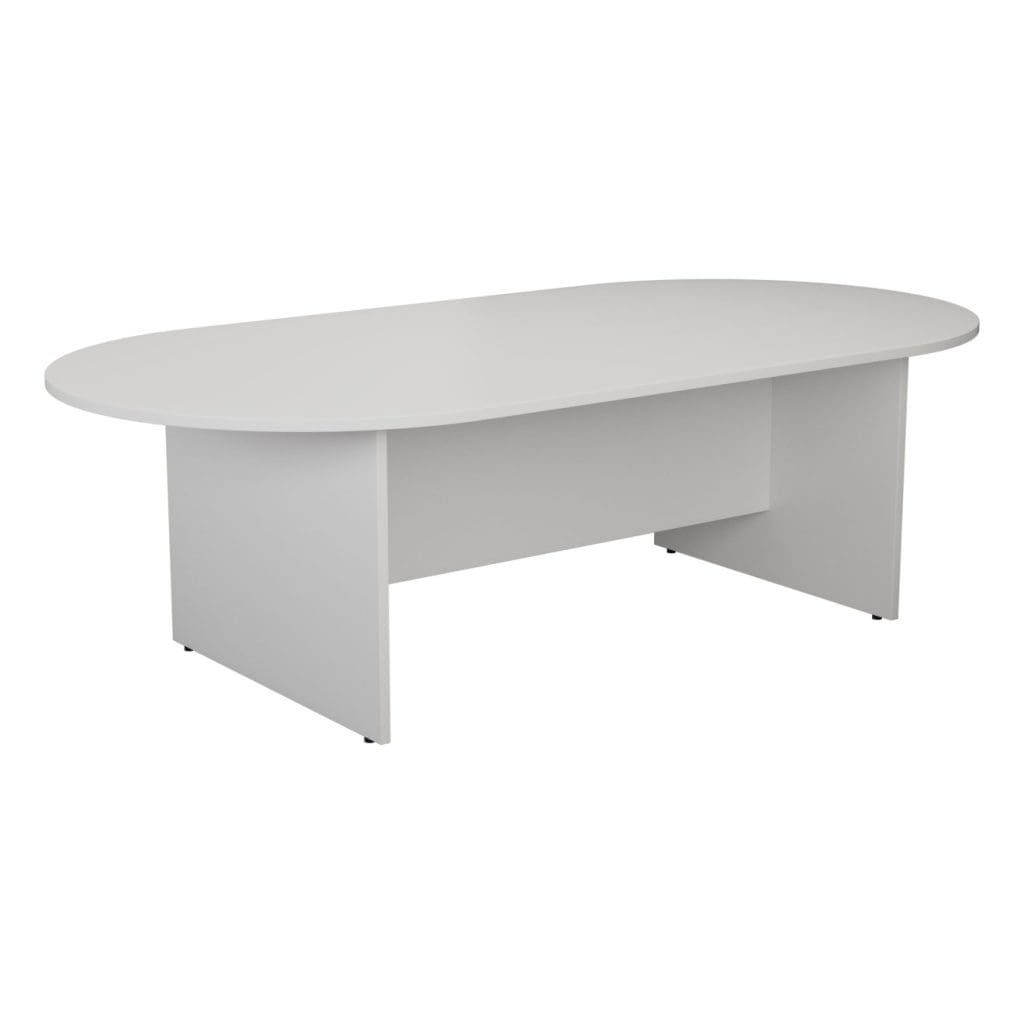 D-end table with wooden base and curved edges
