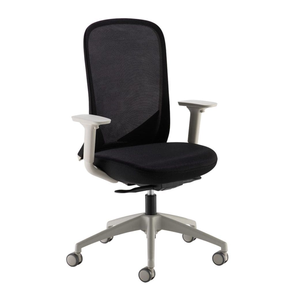Operator Chair with mesh back, 3D arms and grey frame
